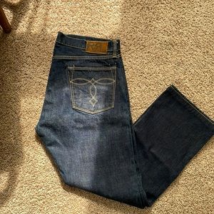 RRL Ralph Lauren slim boot cut western selvedge jeans